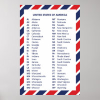 50 USA-Poster