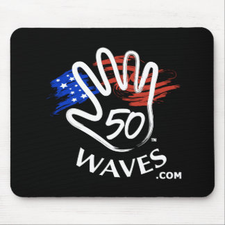 50 Wellen Mousepad Schwarzes