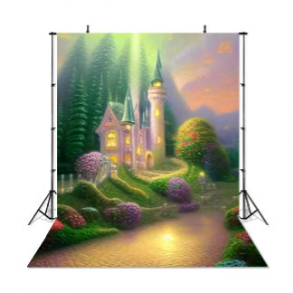 50"x60" Traumschloss Baby-Fotografie Hintergrund Wandteppich