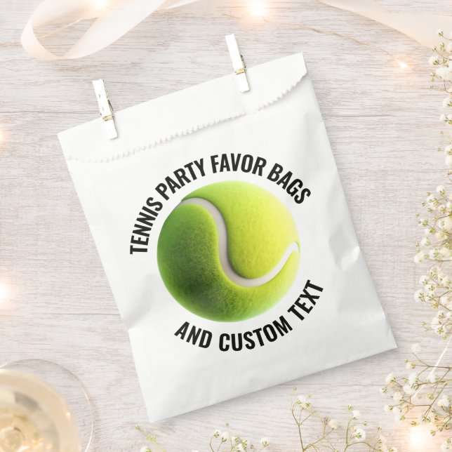 50 x Sacs de Faveurs de Texte Personnalisé de Ball (Coupé)