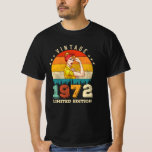 50 Year Old 1972 Vintage 50th Birthday Gifts women T-Shirt<br><div class="desc">Birthday Design For anyone who's horoscope say difficult & Stubborn But totally worth.Wear it with pride at work,  school gym perfect to pair with shorts,  leggings or jeans for a casual yet trendy Look</div>