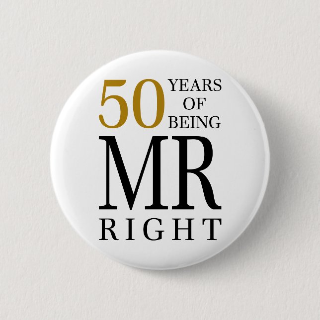 50 Years of being Button (Vorderseite)