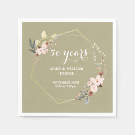 "50 Years of Forever: An Anniversary to Remember" Serviette