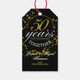50 Years Together Golden Wedding Anniversary Party Geschenkanhänger