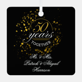 50 Years Together Wedding Anniversary Keepsake Ornament Aus Metall