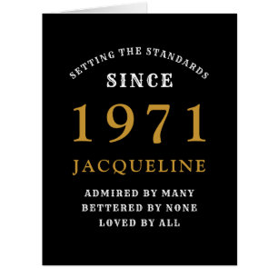 50e anniversaire 1971 Black Gold pour sa personnal