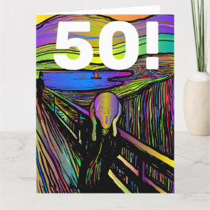 50E ANNIVERSAIRE 50 CARTE DE GRÂCE FUNNY
