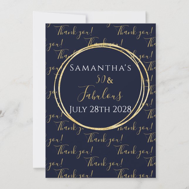 50e anniversaire 50 et fabuleux Merci de la Marine (Devant)