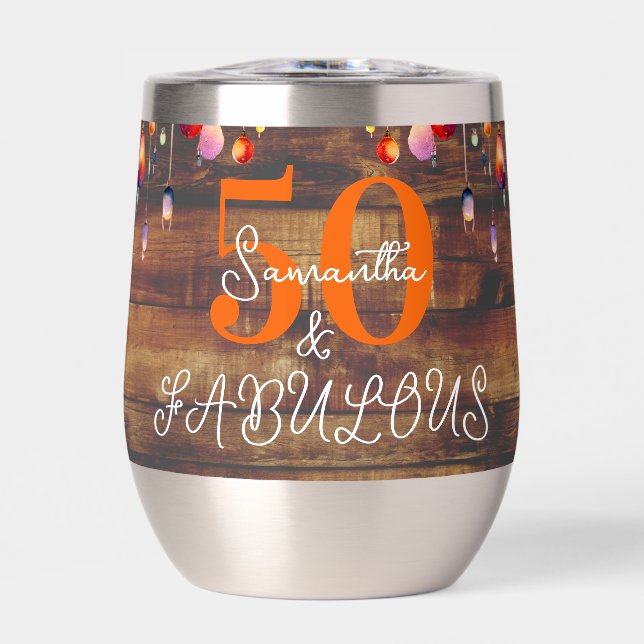 50e anniversaire 50 et fabuleux Rustique personnal (Avant)