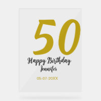 50e anniversaire ajouter nom date année noire modè
