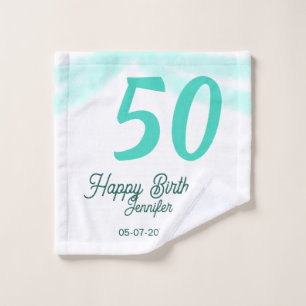 50e anniversaire ajouter nom date année vert paste