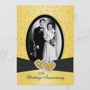 50e Anniversaire Coeurs joints II Invitation