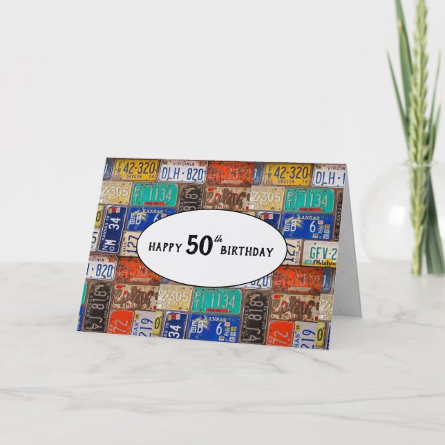 50e Anniversaire de licence rouille carte (Devant)
