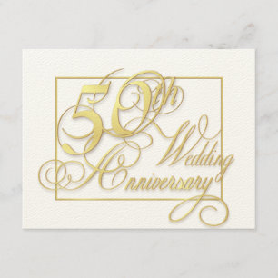 50e anniversaire de mariage - Cartes d'invitation