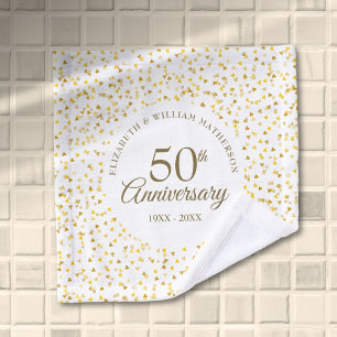 50e Anniversaire de Mariage Cœurs d'Amour Dorés