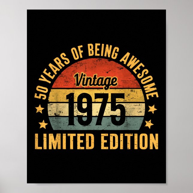 50e Anniversaire Décorations Pour Hommes 1975 Gag  (Devant)