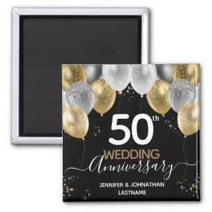 50e anniversaire du Mariage Ballons Magnet