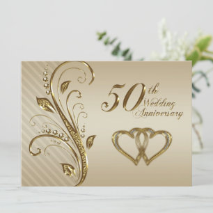 50e anniversaire du Mariage Carte d'invitation