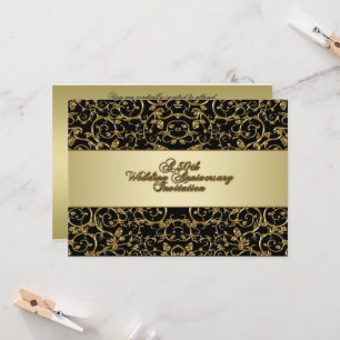 50e anniversaire du Mariage Carte d'invitation
