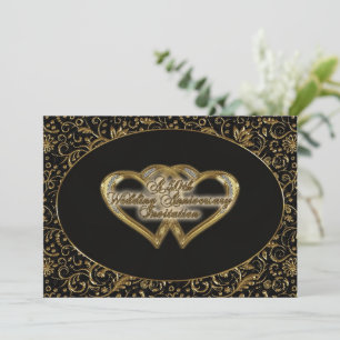 50e anniversaire du Mariage Carte d'invitation