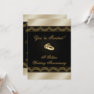 50e anniversaire du Mariage Carte d'invitation
