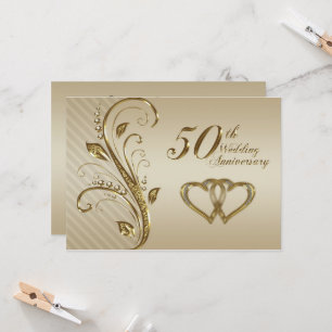 50e anniversaire du Mariage Carte d'invitation