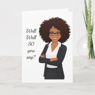 * 50e* ANNIVERSAIRE HUMOUR AMI OU FAMILLE Carte