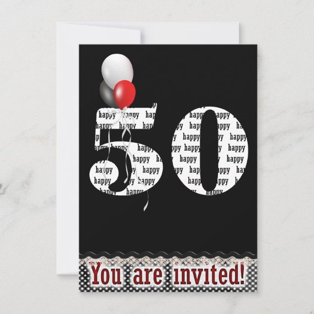 50e anniversaire Invitation (Devant)