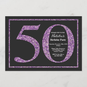 50e anniversaire Invitation Parties scintillant vi