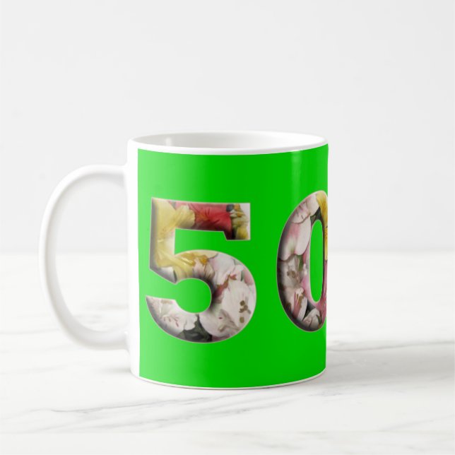 50e Anniversaire Milestone Mug 50 ans (Gauche)