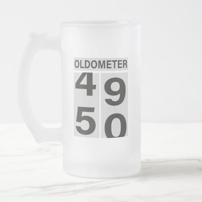 50e anniversaire Oldometer Beer Mug (Gauche)