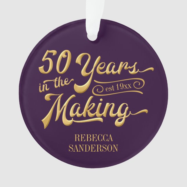 50e anniversaire Purple and Gold Photo (devant)