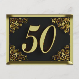 50e anniversaire Regal Gold Invitation ou salutati