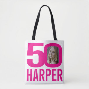 50e anniversaire rose vif 50 sac fourre-tout photo