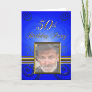 50e fête d'anniversaire Invitation