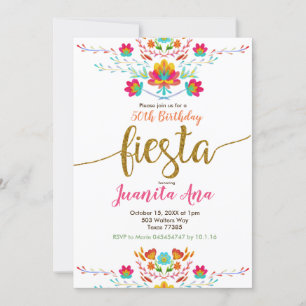 50e Fiesta Surprise Anniversaire Invitation