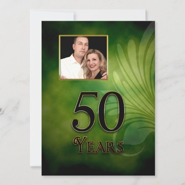 50E INVITATION ( ANNIVERSAIRE OU ANNIVERSAIRE ) (Devant)