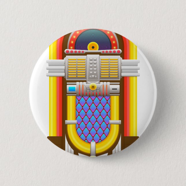 50er altmodische Jukebox Button (Vorderseite)
