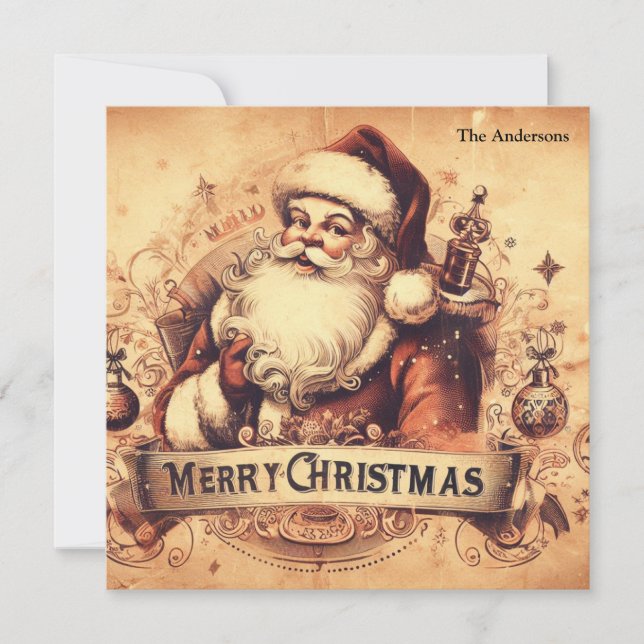 50er altmodische Mutation Feiertagskarte (Vorderseite)