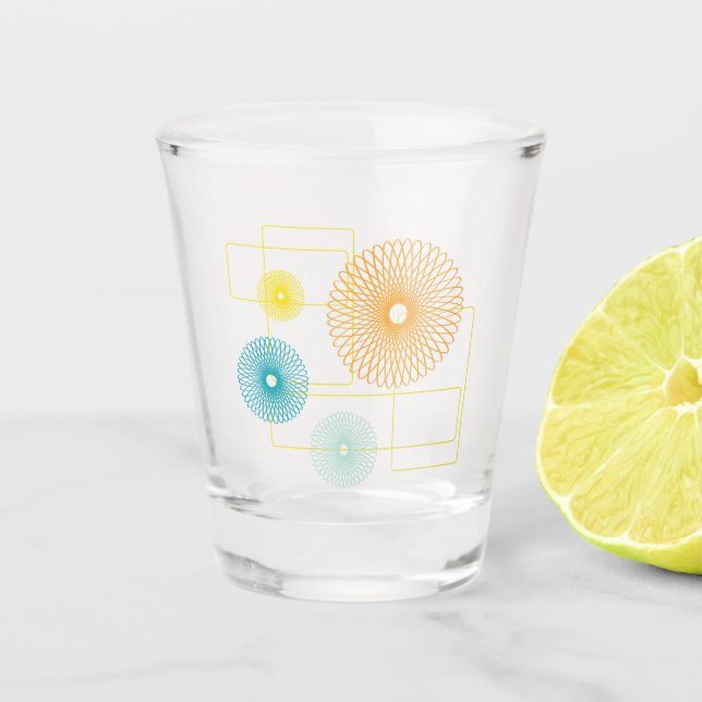50er Blume Schnapsglas (Vorderseite)
