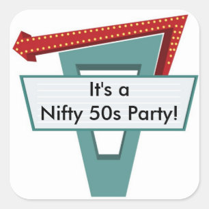 50er Diner Sign 1 Aufkleber