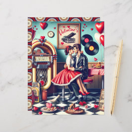 50er Diner Valentine Scrapbook Paper