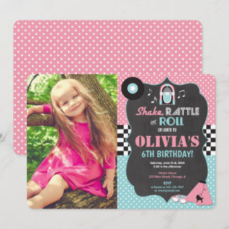 50er Fifties Sock Hop Rock Roll Geburtstagsgeschen Einladung