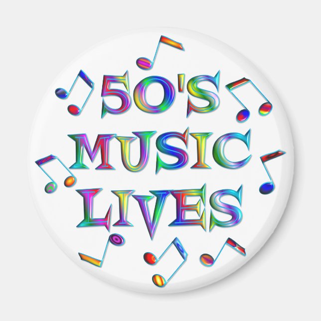 50er Music Lives Magnet (Vorne)