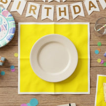 50er-Pack gelbe einfarbige Papiertücher