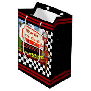 50er Retro Diner Vielen Dank Mittlere Geschenktüte