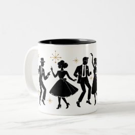 50er Rock ‘n’ Roll Tanzbecher Zweifarbige Tasse