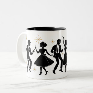 50er Rock ‘n’ Roll Tanzbecher Zweifarbige Tasse