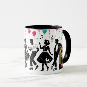 50er Sock-Hop-Jukebox-Party Tasse
