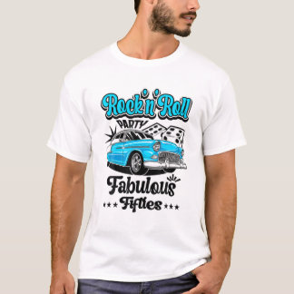 50er Sock Hop Kostüm Rock and Roll Greaser 1950S R T-Shirt